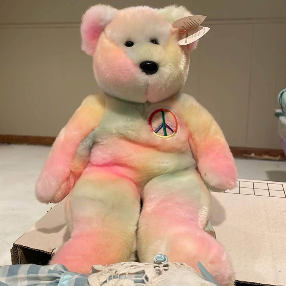 Ty 1999 Peace Tie Dye Bear